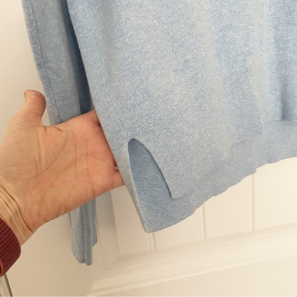 InWear Tenley V neck Pullover Sweater in Blue Size Small - Picture 9 of 13